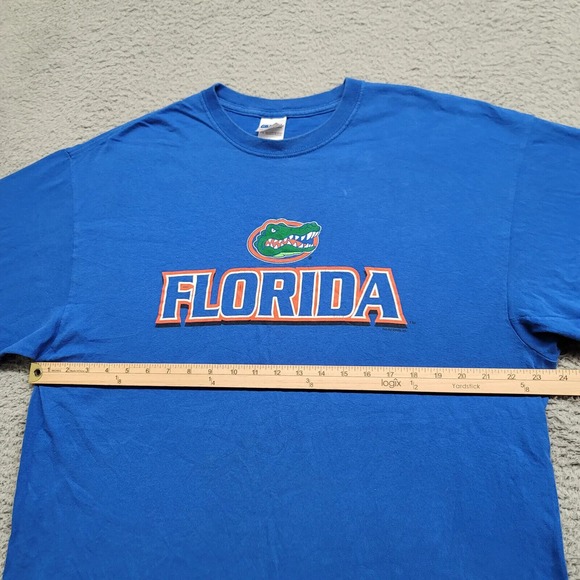 Florida Gators‎ Shirt Mens XL Blue NCAA Florida Spellout Football Casual Outdoor - Picture 10 of 11